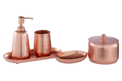 Orsina Shine Copper Finish Tumbler, Non-Corrosive Stainless Steel Drinkware, Bathroom Cup, Shiny Water Tumbler