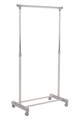 Orsina Stylish Clothes Rack Grey And Chrome Finish Hanging Rail ...