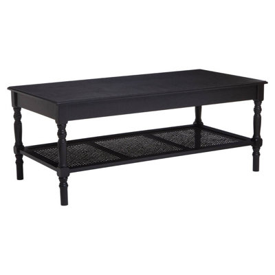 Orsina Traditional Black Coffee Table, Wood Table for Coffee and ...