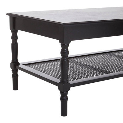 Orsina Traditional Black Coffee Table, Wood Table for Coffee and ...