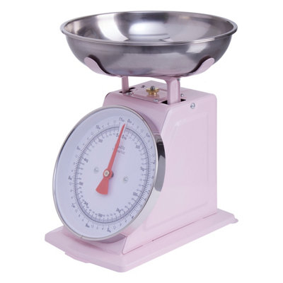 Orsina Versatile 5kg Pink Retro Kitchen Scale, Premium Constructed ...
