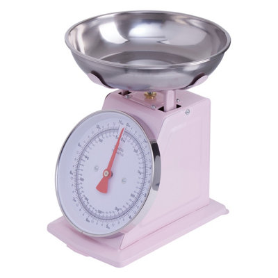 Orsina Versatile 5kg Pink Retro Kitchen Scale, Premium Constructed ...