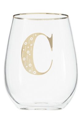 Orsina Versatile Letter C Curved Tumbler, Comfortable Grip Tumbler For Parties, Easy Sipping Restaurant Tumbler