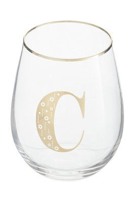 Orsina Versatile Letter C Curved Tumbler, Comfortable Grip Tumbler For Parties, Easy Sipping Restaurant Tumbler