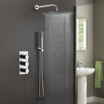 Orta Thermostatic Mixer Valve Hand Held Concealed Shower