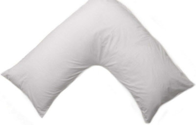 Orthopaedic V-Shaped Pillow Extra Cushioning Support For Head, Neck ...