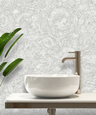 Orvieto Marble Luxury heavyweight wallpaper - Grey