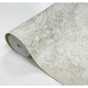 Orvieto Marble luxury textured wallpaper - Neutral