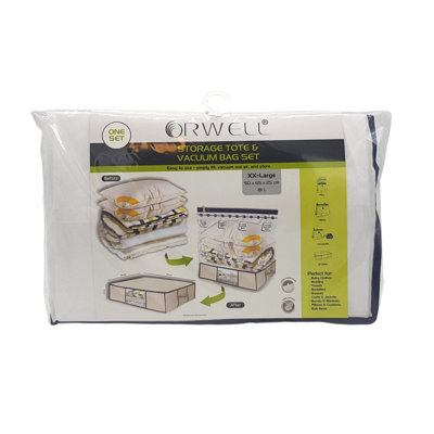 Orwell Storage Tote & Vacuum Bag Set XX-Large 1pk