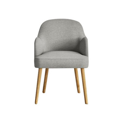 Oscar Light Grey Fabric Chair (Pair)