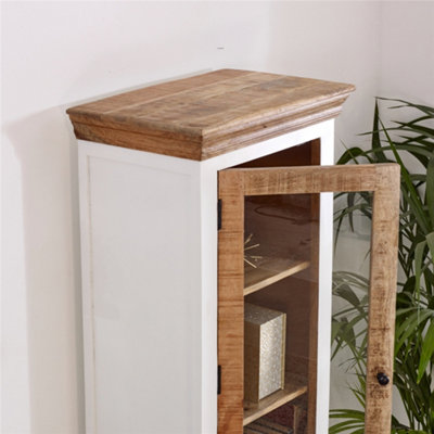 Oscar Wood Bookcase/Display Cabinet - 3 Shelves & 1 Door