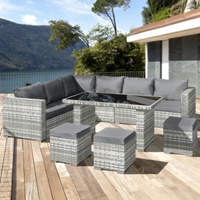 B&q garden lounge online set