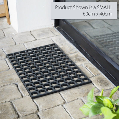 Oseasons Honeycomb Small Outdoor Doormat with Open Back