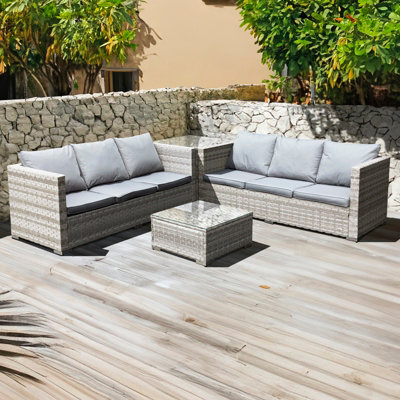 6 seater corner rattan garden furniture new arrivals