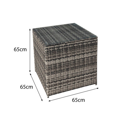 Oseasons Malta Rattan 8 Seat Corner Set in Walnut Grey