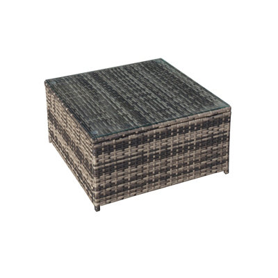 Oseasons Malta Rattan Coffee Table in Grey Walnut