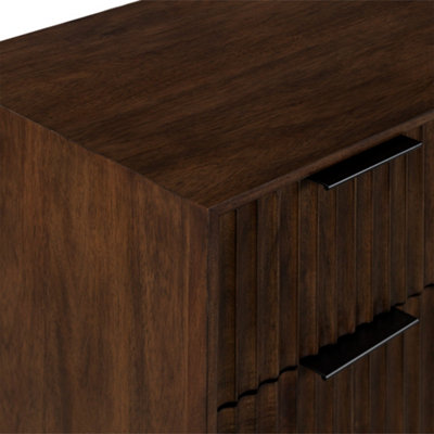 Oskar 3 Drawer Grooved Chest - By Roseland Furniture