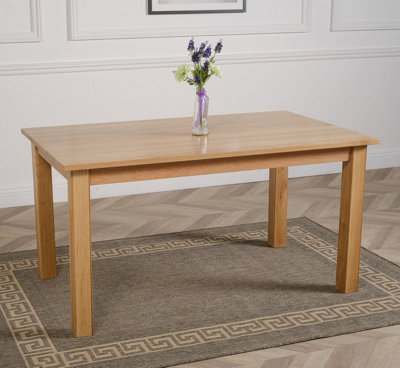Oslo 150cm Medium Solid Oak Dining Table