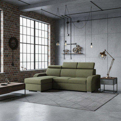OSLO M 2rLC Corner Sofa Bed MDF Chipboard Polyurethane Foam Wave Spring ...