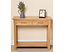 Oslo Solid Oak Console Table with Storage