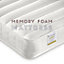 Oslo White Quadruple Sleeper Bunk Bed With Memory Foam Mattresses