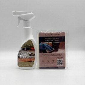 Osmo Anti-Bac Cleaner 500ml & Free Priory Polishes Lint Free Cloth