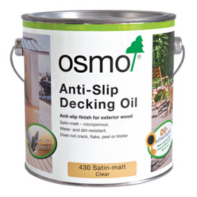 Osmo Anti-Slip Decking Oil 430 Clear Satin - 2.5L