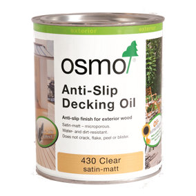 Osmo Anti-Slip Decking Oil 430 Clear Satin - 750ml