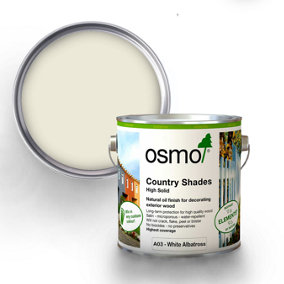 Osmo Country Shades Opaque Natural Oil based Wood Finish for Exterior A03 White Albatross 2.5L