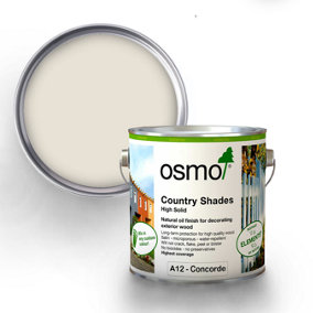 Osmo Country Shades Opaque Natural Oil based Wood Finish for Exterior A12 Concorde 2.5L