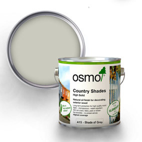 Osmo Country Shades Opaque Natural Oil based Wood Finish for Exterior A15 Shade of Grey 750ml