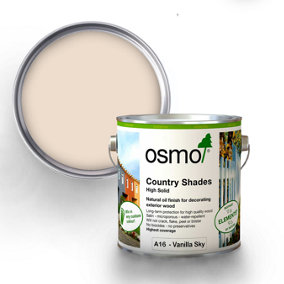 Osmo Country Shades Opaque Natural Oil based Wood Finish for Exterior A16 Vanilla Sky 2.5L