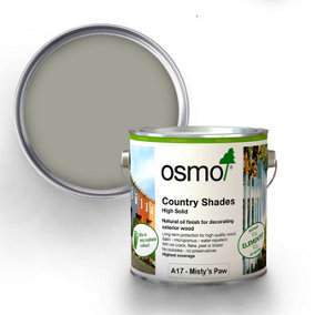 Osmo Country Shades Opaque Natural Oil based Wood Finish for Exterior A17 Mists Paw 2.5L