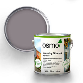 Osmo Country Shades Opaque Natural Oil based Wood Finish for Exterior A20 Silver Lining 2.5L