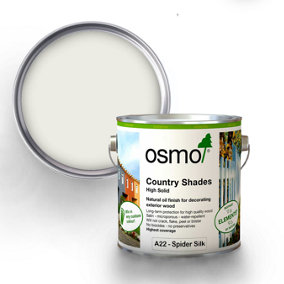 Osmo Country Shades Opaque Natural Oil based Wood Finish for Exterior A22 Spider Silk 125ml Tester Pot