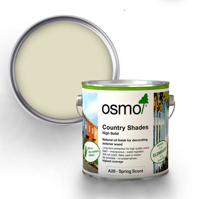 Osmo Country Shades Opaque Natural Oil based Wood Finish for Exterior A26 Spring Scent 125ml Tester Pot