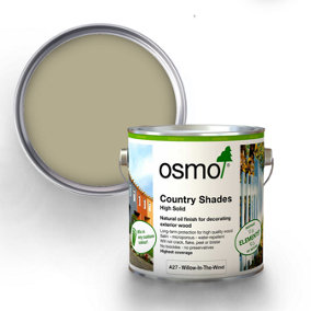 Osmo Country Shades Opaque Natural Oil based Wood Finish for Exterior A27 Willow-In-The-Wind 2.5L