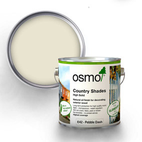 Osmo Country Shades Opaque Natural Oil based Wood Finish for Exterior E42 Pebble Dash 750ml