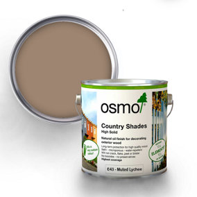 Osmo Country Shades Opaque Natural Oil based Wood Finish for Exterior E43 Muted Lychee 2.5L