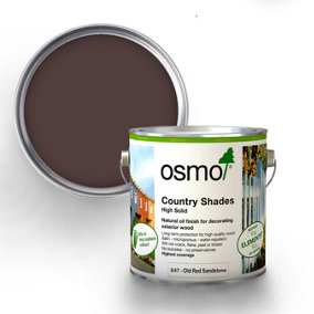 Osmo Country Shades Opaque Natural Oil based Wood Finish for Exterior E47 Old Red Sandstone 2.5L