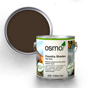 Osmo Country Shades Opaque Natural Oil based Wood Finish for Exterior E59 Fallen Oak 750ml