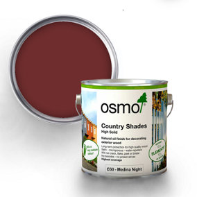 Osmo Country Shades Opaque Natural Oil based Wood Finish for Exterior E60 Medina Night 2.5L