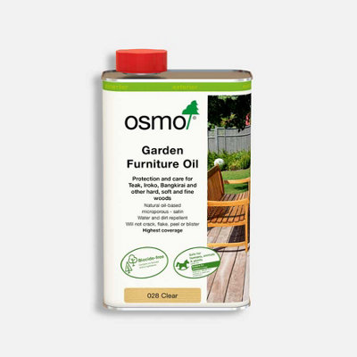 Osmo Garden Furniture Oil 028 Clear Satin - 1L