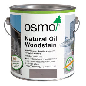 Osmo Natural Oil Woodstain Effect for Exterior - Agate Silver 1140 750ml