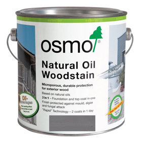 Osmo Natural Oil Woodstain Effect for Exterior - Graphite-Silver 1142 750ml