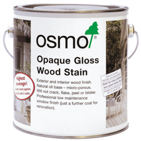 Osmo Opaque Gloss Woodstain 2104 White - 2.5L