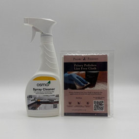 Osmo Spray Cleaner 500ml & Free Priory Polishes Lint Free Cloth