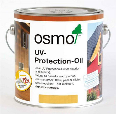 Osmo UV Protection Oil - Clear - Without active Ingredients - Satin - 2.5 Litre