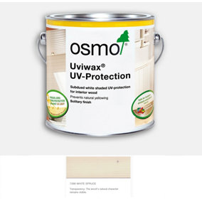 Osmo Uviwax Non Yellowing UV Protection Oil  White (Transparent) 2.5 Litre