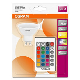 Osram 4.5w GU10 RGBW LED Bulb - Colour Changing